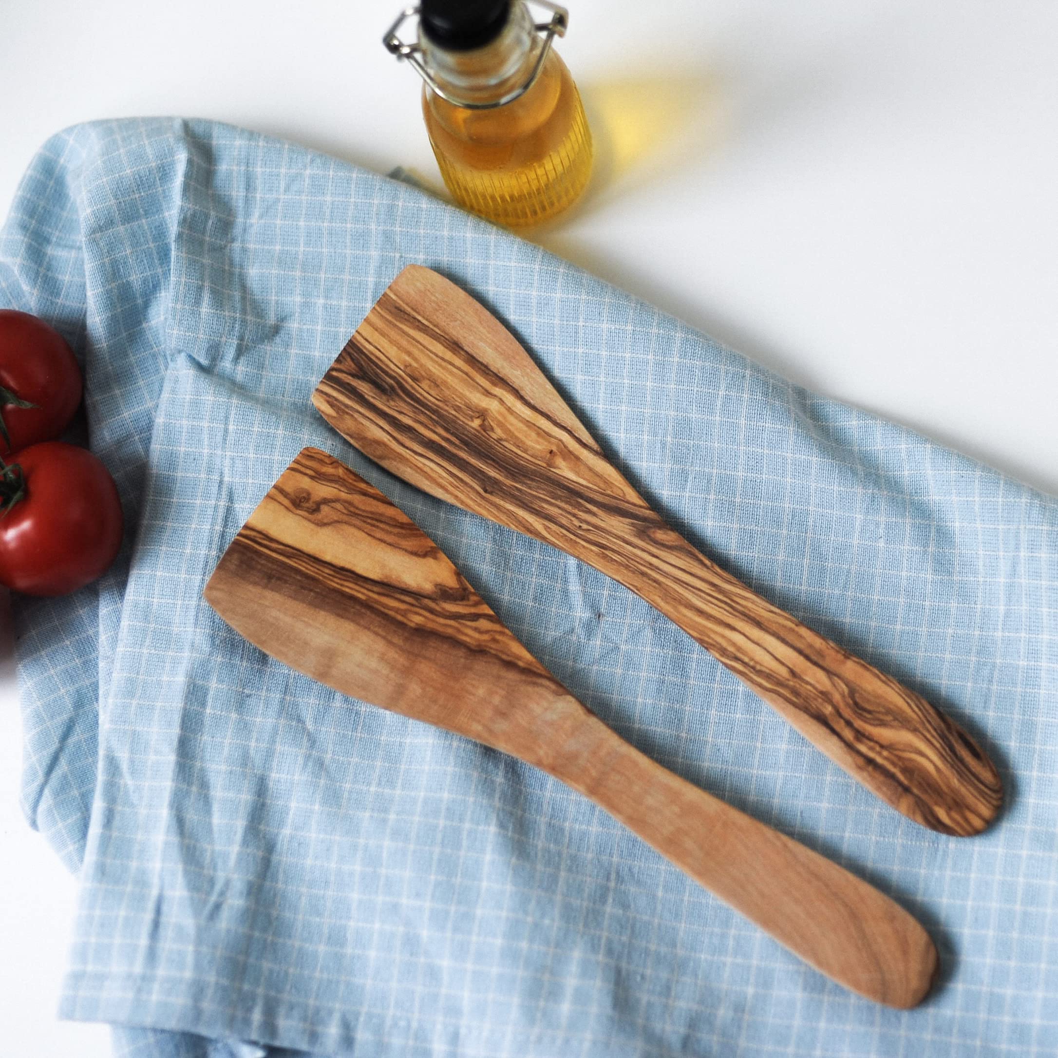 Set De Cuisine, 2 Spatules, Spatule En Noyer, Spatule En Poire, Spatule En Bois, Ustensile De Cuisine, Spatule En Bois Longue, Spatule à Gratter, Ustensiles De Cuisine - France