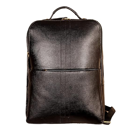 leather office backpack