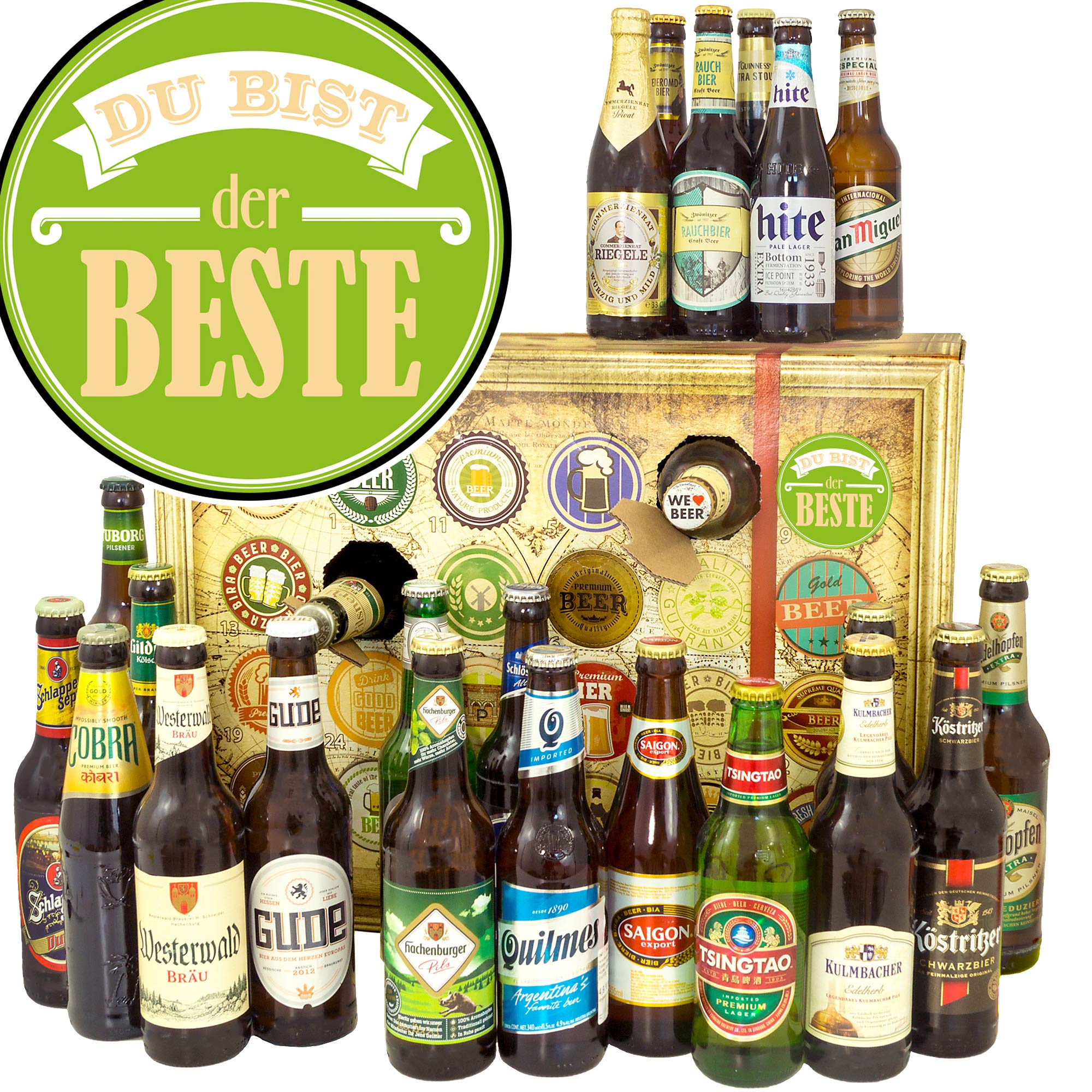 Du bist der Beste + Weihnachtskalender 2024 2025 Bier + Biere der WELT & DEUTSCHLAND