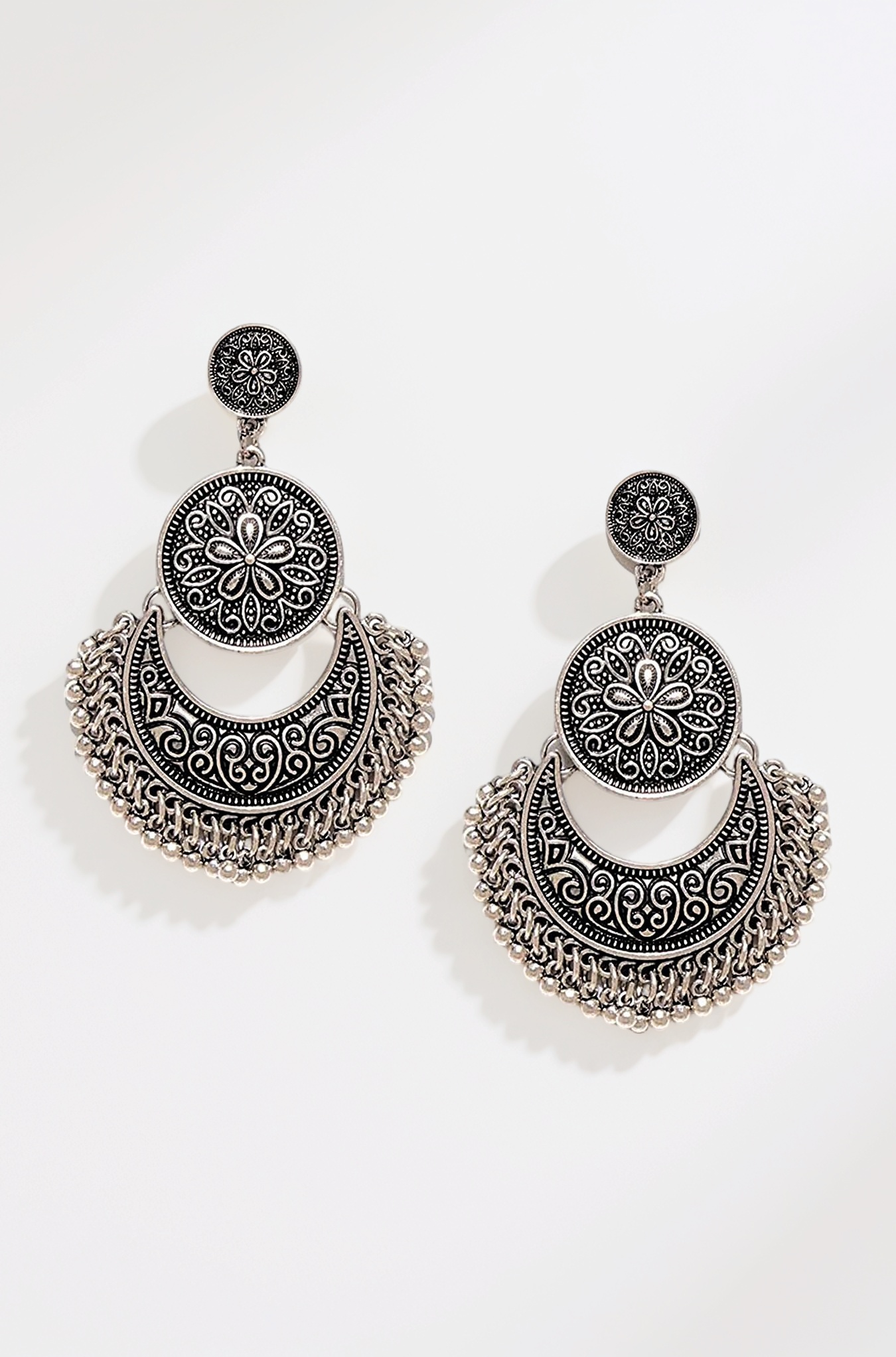 Fashion Jewellery for women Afghani Tribal Oxidised Dangler Earrings for Girls and Women