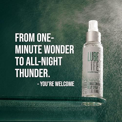 Miniatura 6 de LubeLife Climax Control Delay Spray, desensibilizador genital masculino con ingrediente activo benzocaína para mantenerte duradero más tiempo