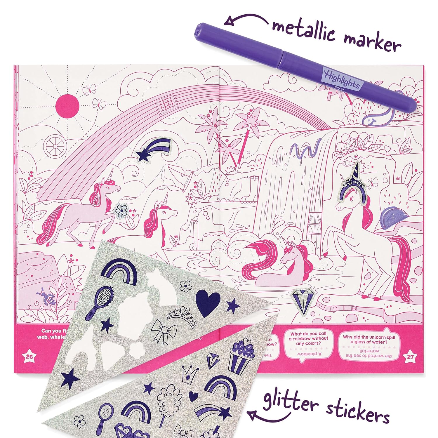 Unicorn Sparkle Hidden Pictures Puzzles: Find Over 300 Hidden Objects in this Unicorn-Themed Seek and Find Book for Kids 6 and Up (Highlights Fun to Go) image 4