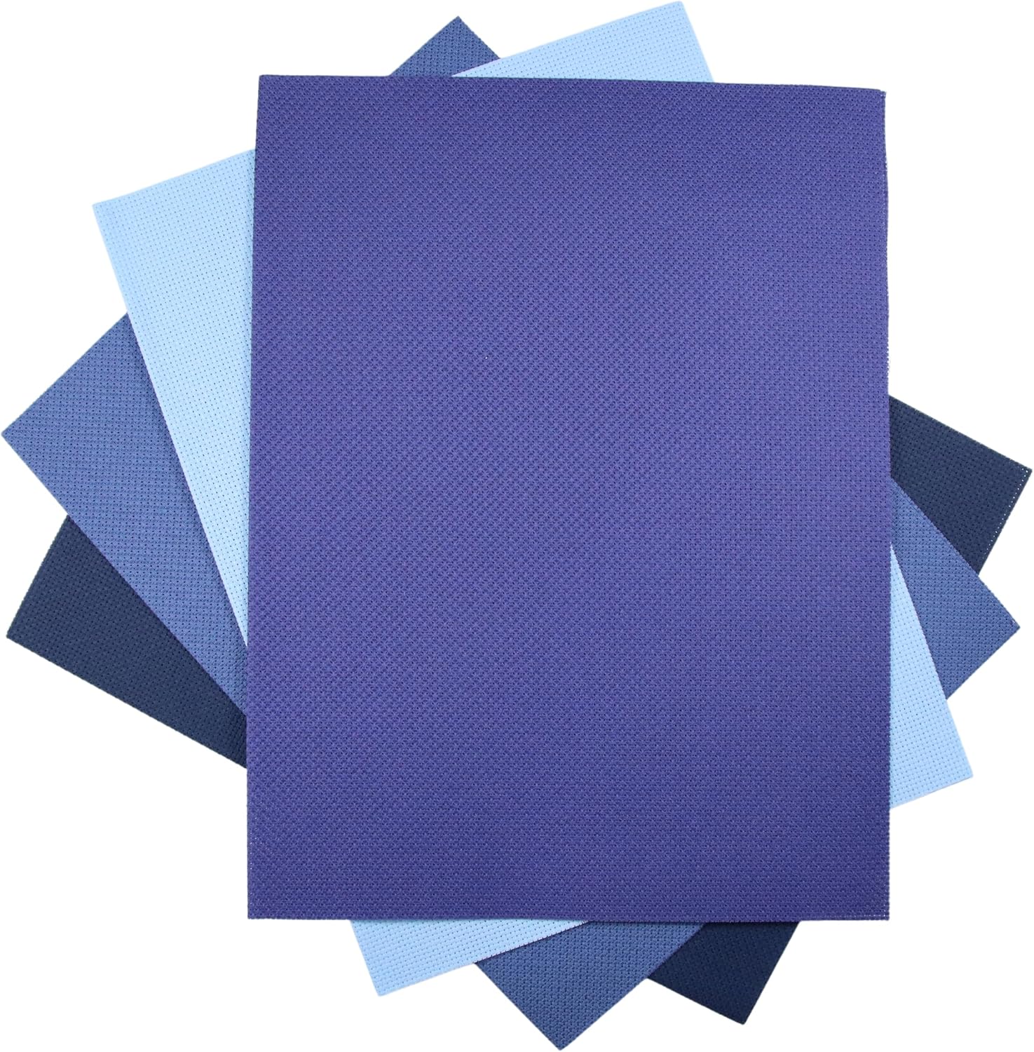 KCS 4 pc of 12" x 18" (30cmx45cm) Counted Cotton Aida Cloth Cross Stitch Fabric (16CT Color#D)