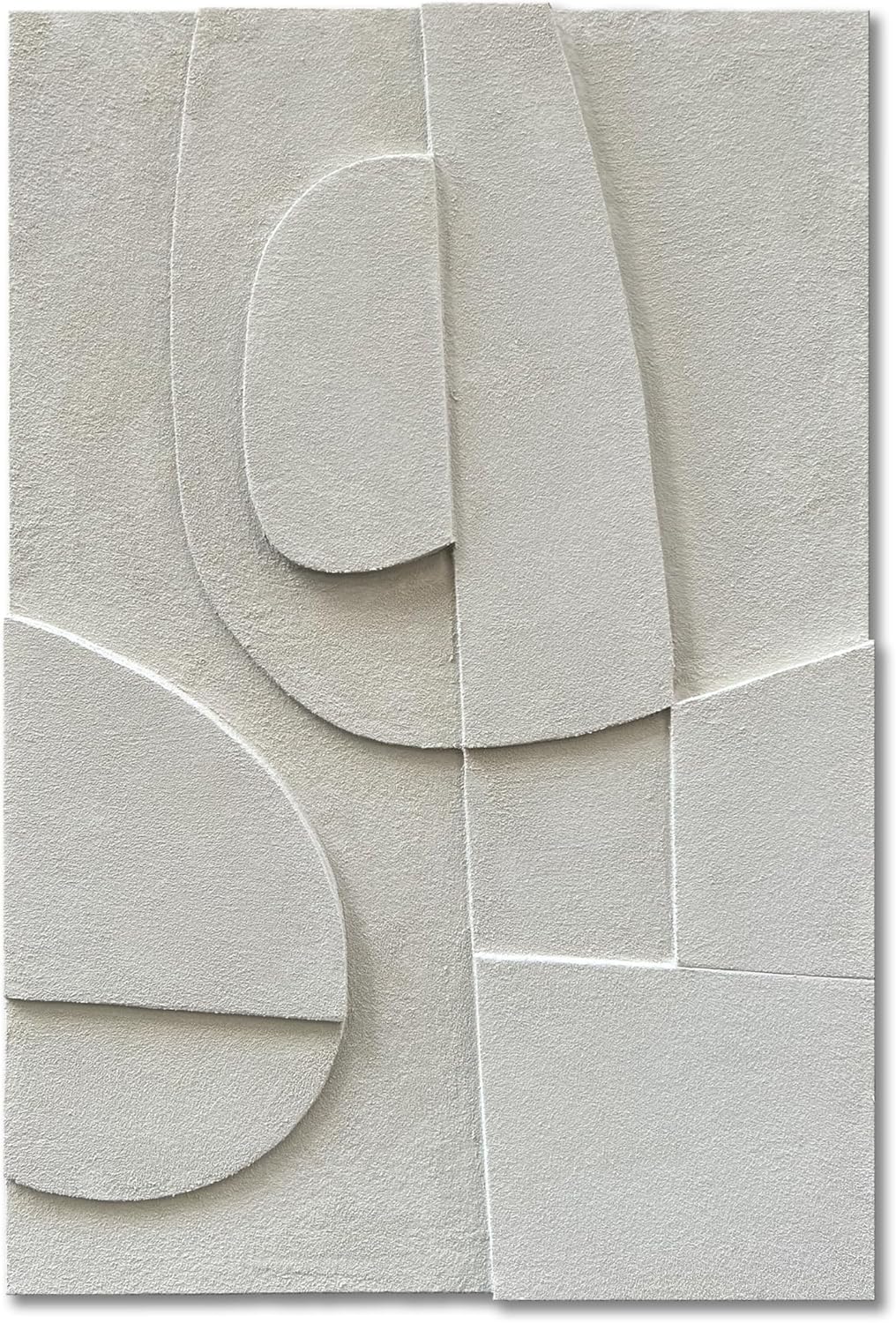 Hand-Painted 36x24 inch White Abstract Wall Decoration Oil Painting Minimalist Art Home Wall Decoration Painting