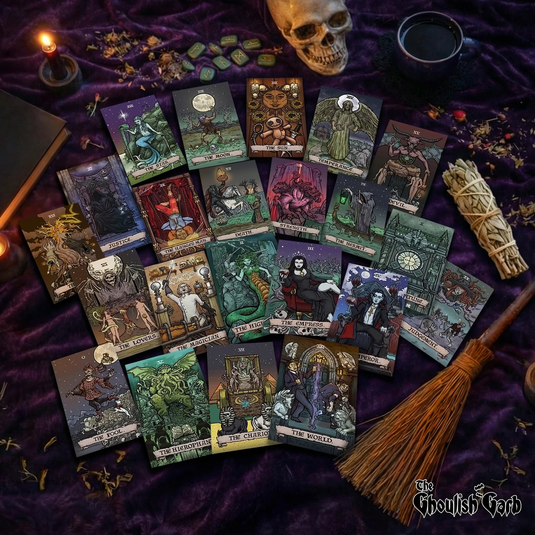 Générique Tarot Kaarttas - Dobbelzak Met Trekkoord