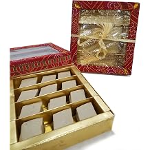 Rakhi-Gift-Sukhadia Sweets - Fancy Bhandhani Box - 16oz Premium Kaju katli - Indian Mithai Gift - Freshly Made In USA