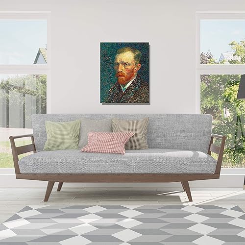 Miniatura 331 de A&T ARTWORK The Starry Night de Vincent Van Gogh. Tamaño del marco: 36 x 30 pulgadas, tamaño de la imagen: 30 x 24 pulgadas, reproducciones clásicas