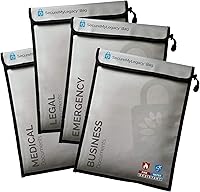 Vista 8 de Secure My Legacy - Bolsa impermeable e ignífuga para documentos (4 unidades)