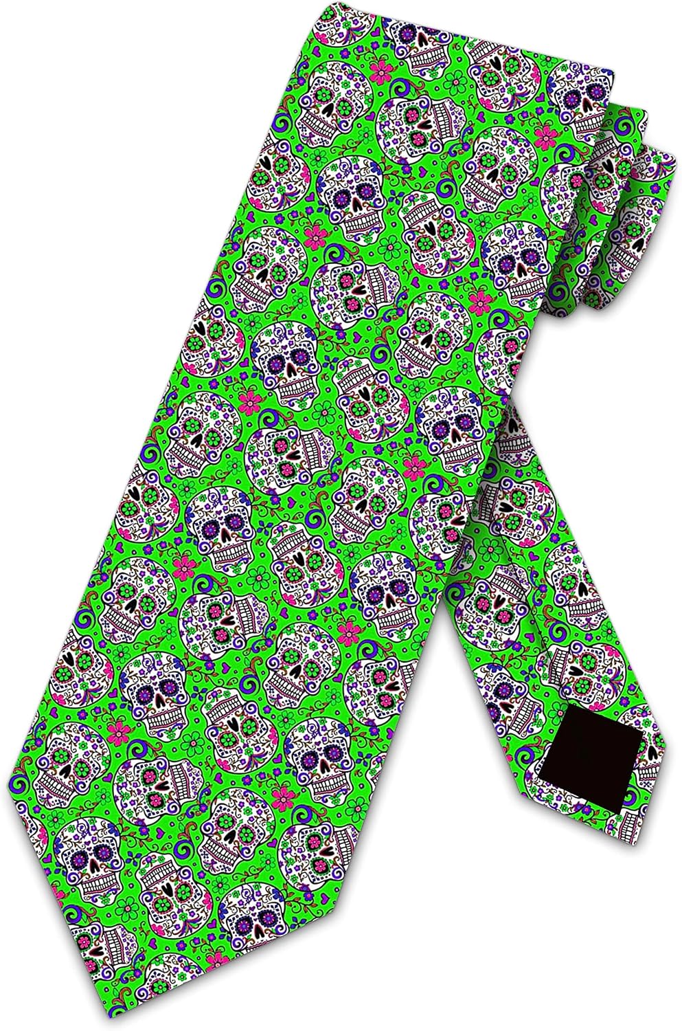 Three Rooker Halloween Ties Mens Holiday Tie Small Sugar Skulls Neckties