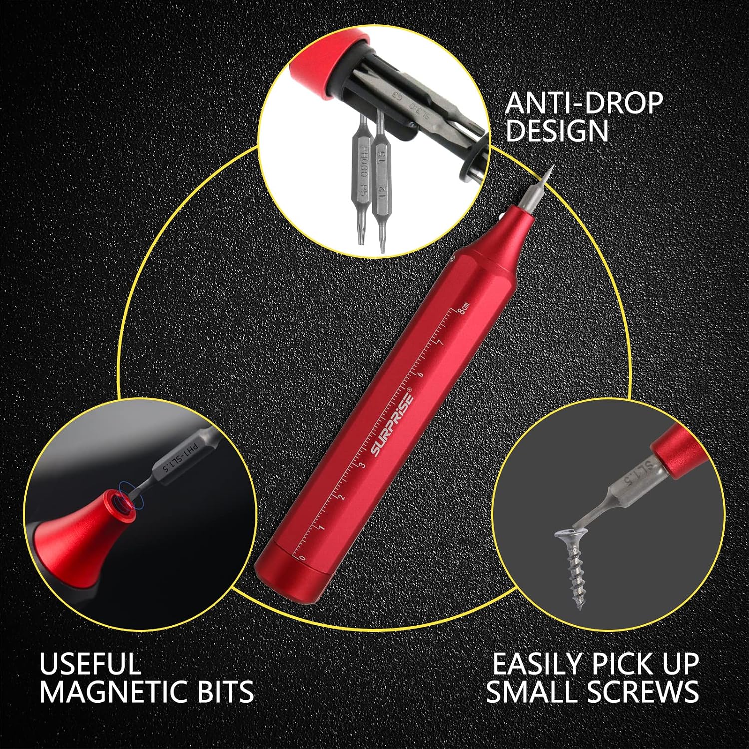 24-in-1 Precision Screwdriver, Pen Style Multi-Bit Screwdriver, Manual Glasses Screwdriver with S2 Steel Small Screwdriver Bits, Ideal for Electronics, Glasses, Watch, Laptop, Phone, Jewelry and Brace