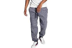 Southpole Men's Marled Fleece Sweatpants: The Epitome of Comfort for Jogging