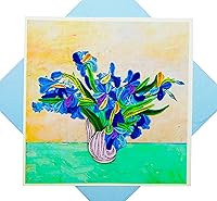 Vista 17 de Claude Monet's Water Lilies and Japanese Bridge (1899) Quilling Art Tarjeta de felicitación, tarjeta de felicitación de diseño para cumpleaños, día