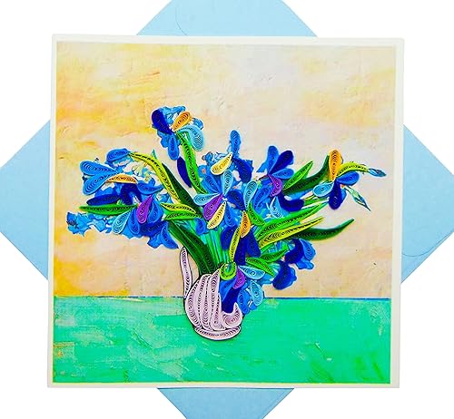 Miniatura 17 de Claude Monet's Water Lilies and Japanese Bridge (1899) Quilling Art Tarjeta de felicitación, tarjeta de felicitación de diseño para cumpleaños, día