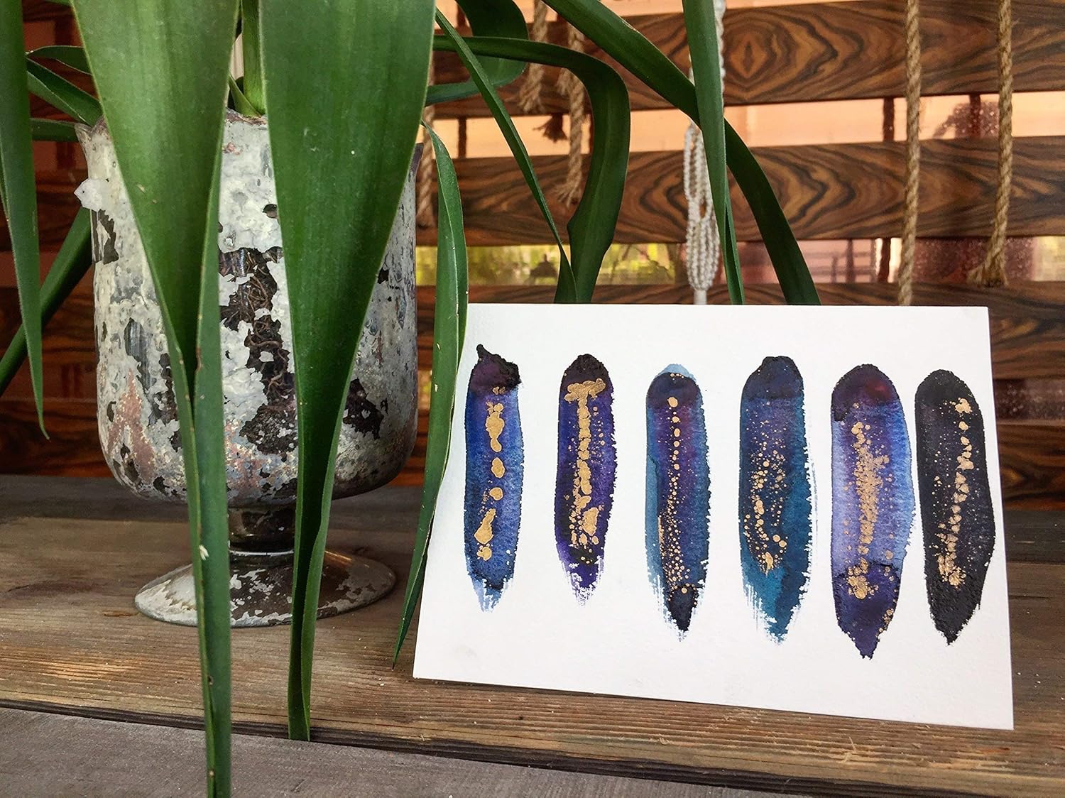 Hand Painted Watercolor Greeting Cards - Set of 3