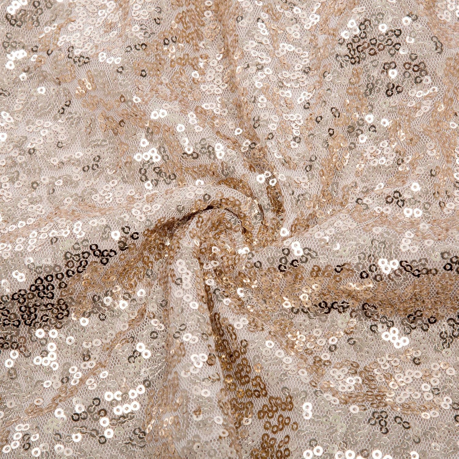 Kate Kasin Rose Gold Sequined Evening Formal Gown Knee-Length V-Back Dress Sleeveless US4 KK1089 Kate Kasin Rose Gold Sequined Evening Formal Gown Knee-Length V-Back Dress Sleeveless US4 KK1089