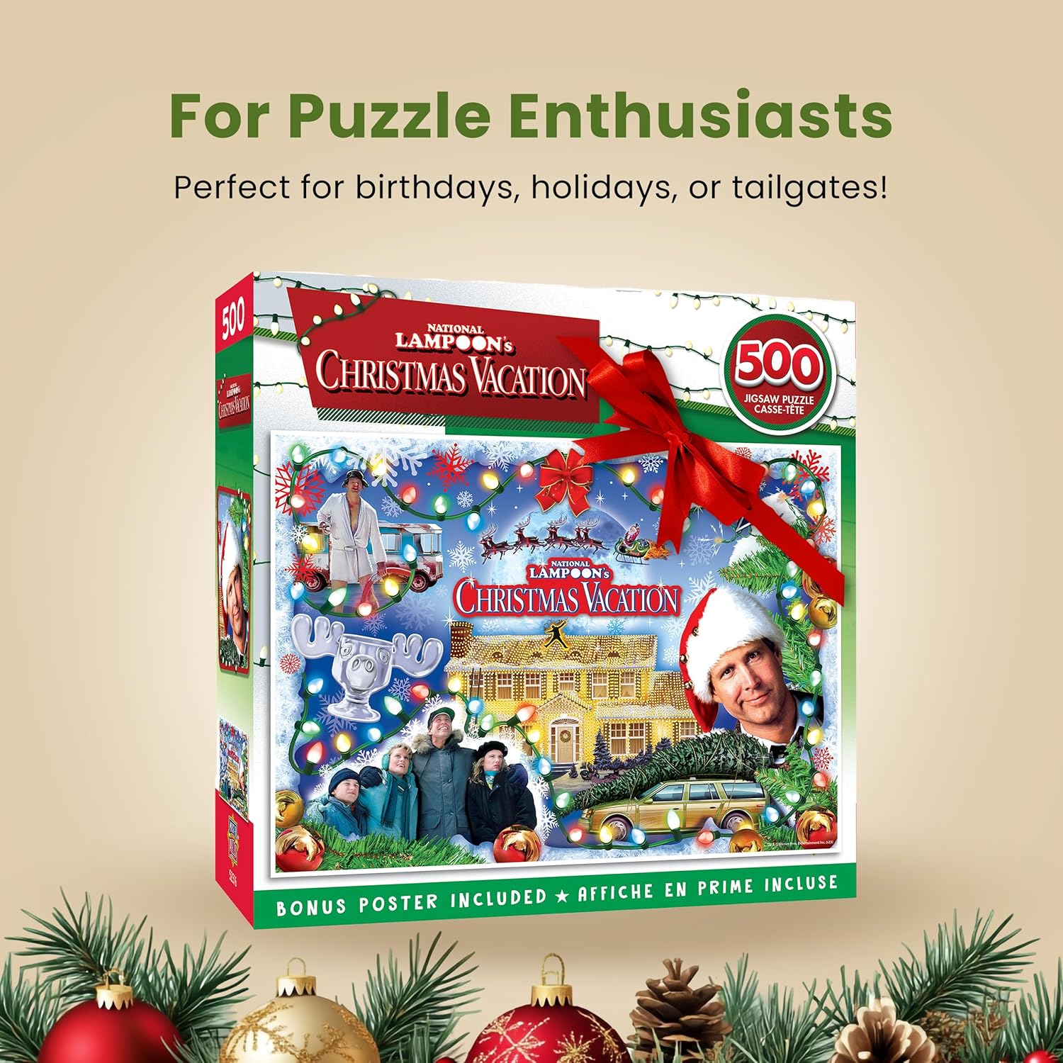 MasterPieces 500 Piece Holiday Movie Jigsaw Puzzle - National Lampoon's Christmas Vacation - 15"x21"
