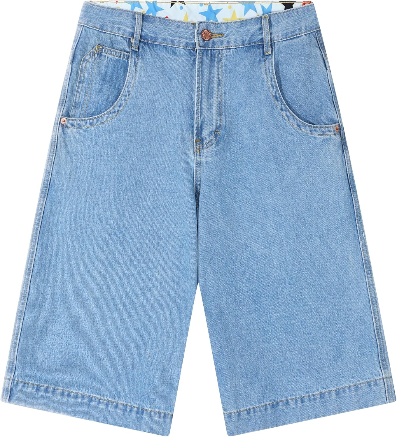 Men's Baggy Jean Shorts Y2K Streetwear Jorts - Loose Fit Wide Leg Denim Vintage 90s Hip Hop 12oz Cotton - Image 6