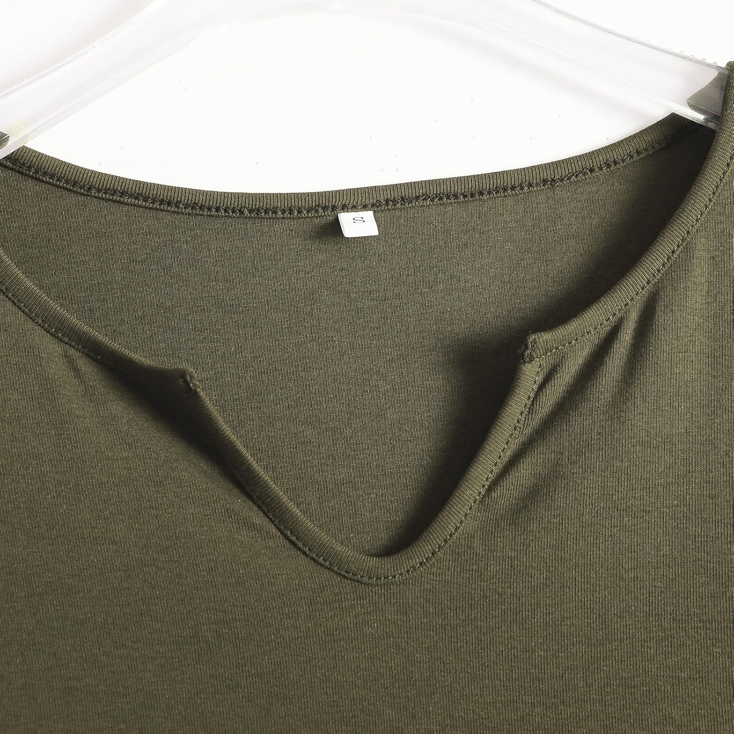 Inadays Womens Short Sleeve Shirts Going Out Crop Tops Slim Fit Tight Basics Tees U Notch Fashion Clothing Outfits - Image 7