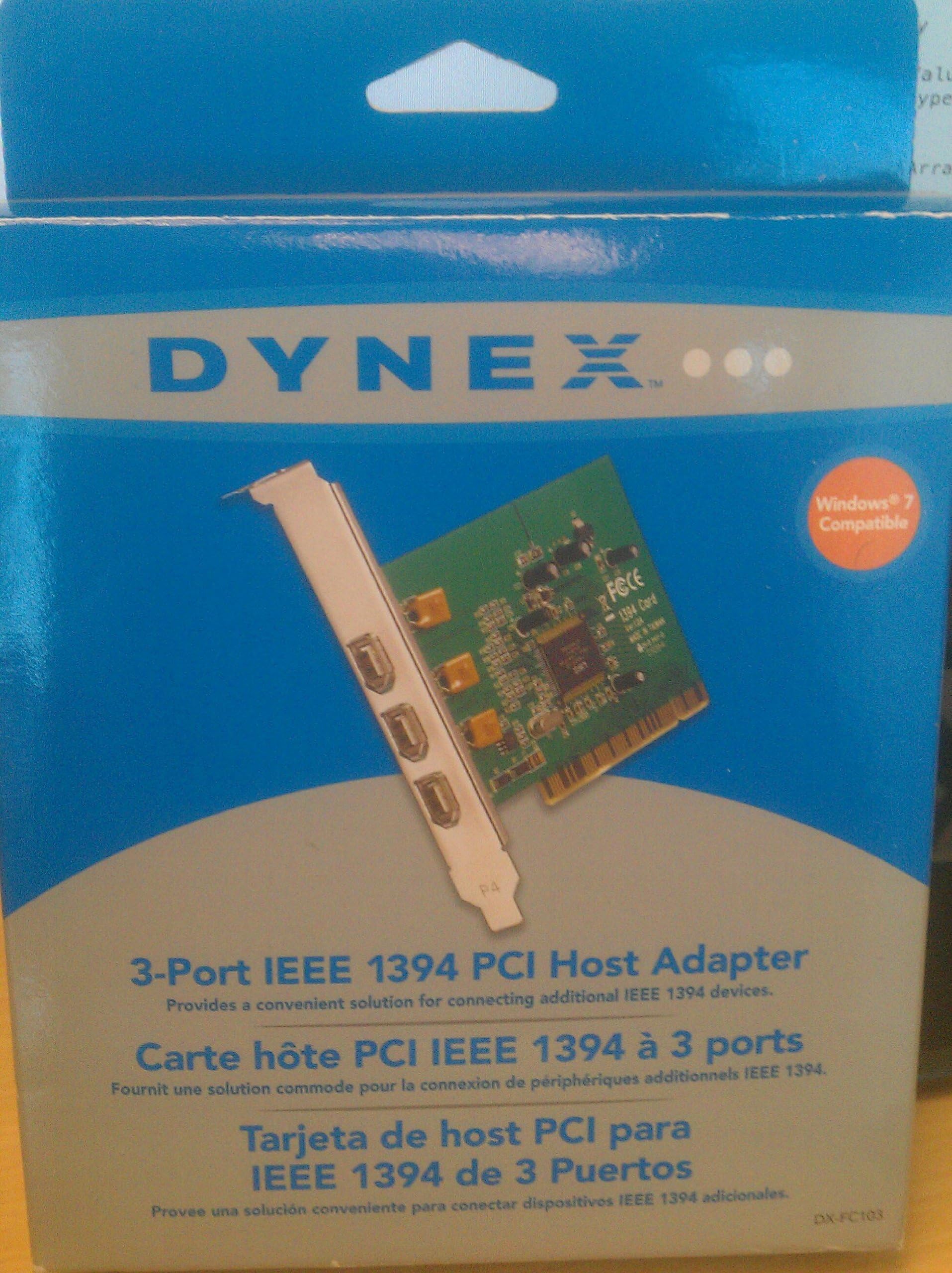 3-Port FireWire/IEEE 1394 PCI Card