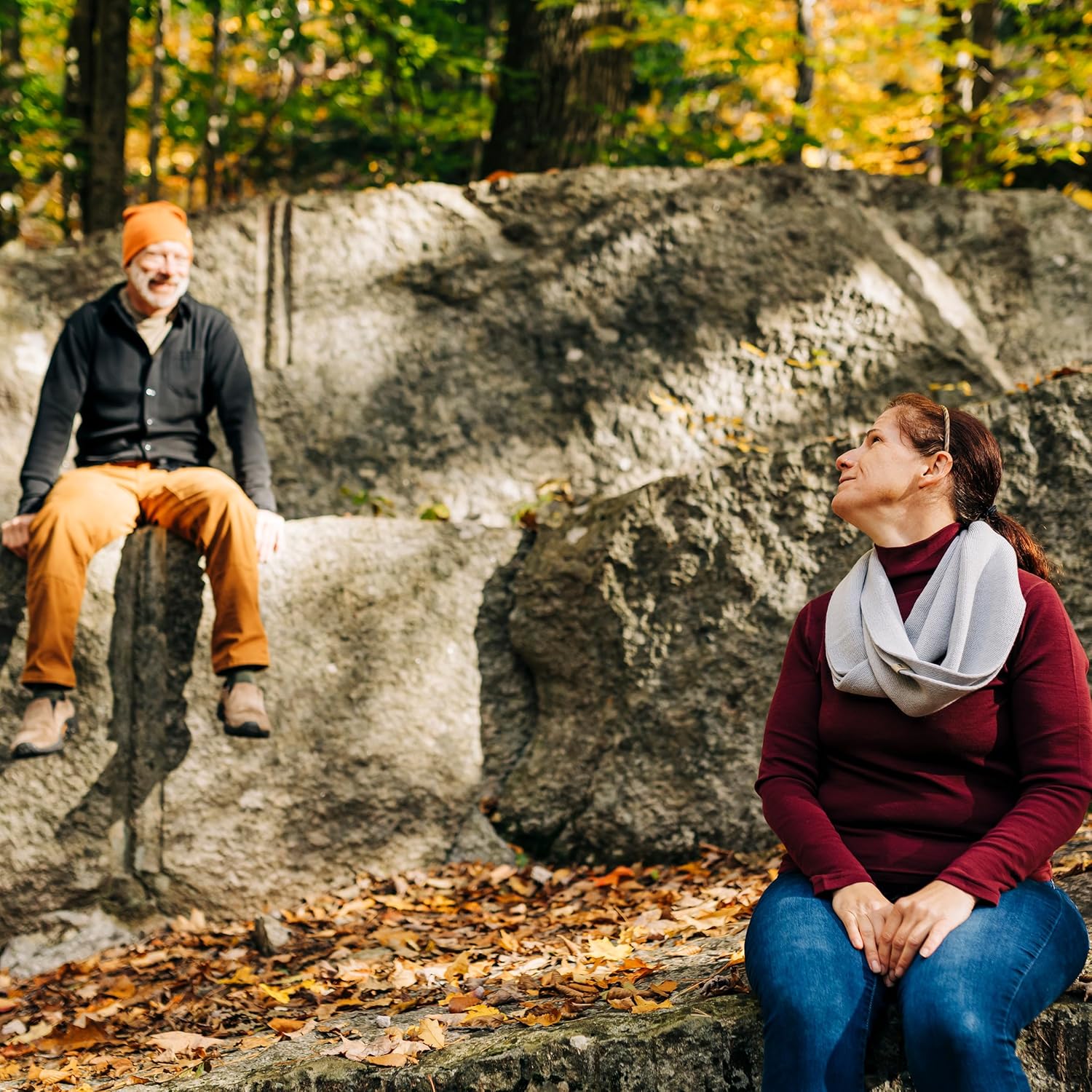 100% Merino Wool Everyday Knit Infinity Scarf - Winter Loop Scarf - Midweight Scarves for Women and Men - Image 5