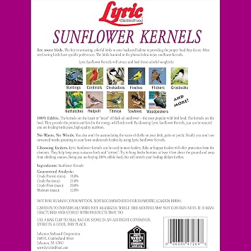 Lyric Sunflower Kernels 25 lb Peanut Pieces 15 lb. Bags