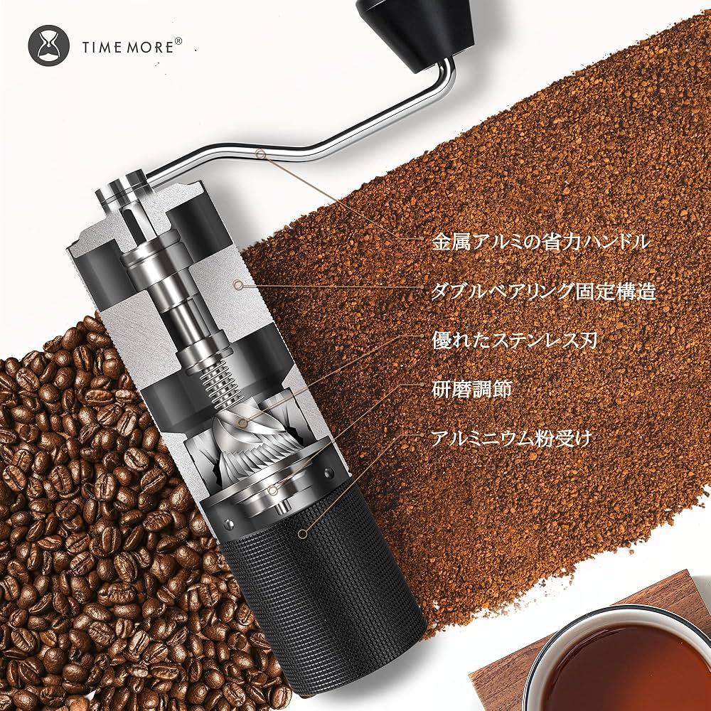 Amazon | タイムモアTIMEMORE コーヒーミル 手動 栗子C3 Max