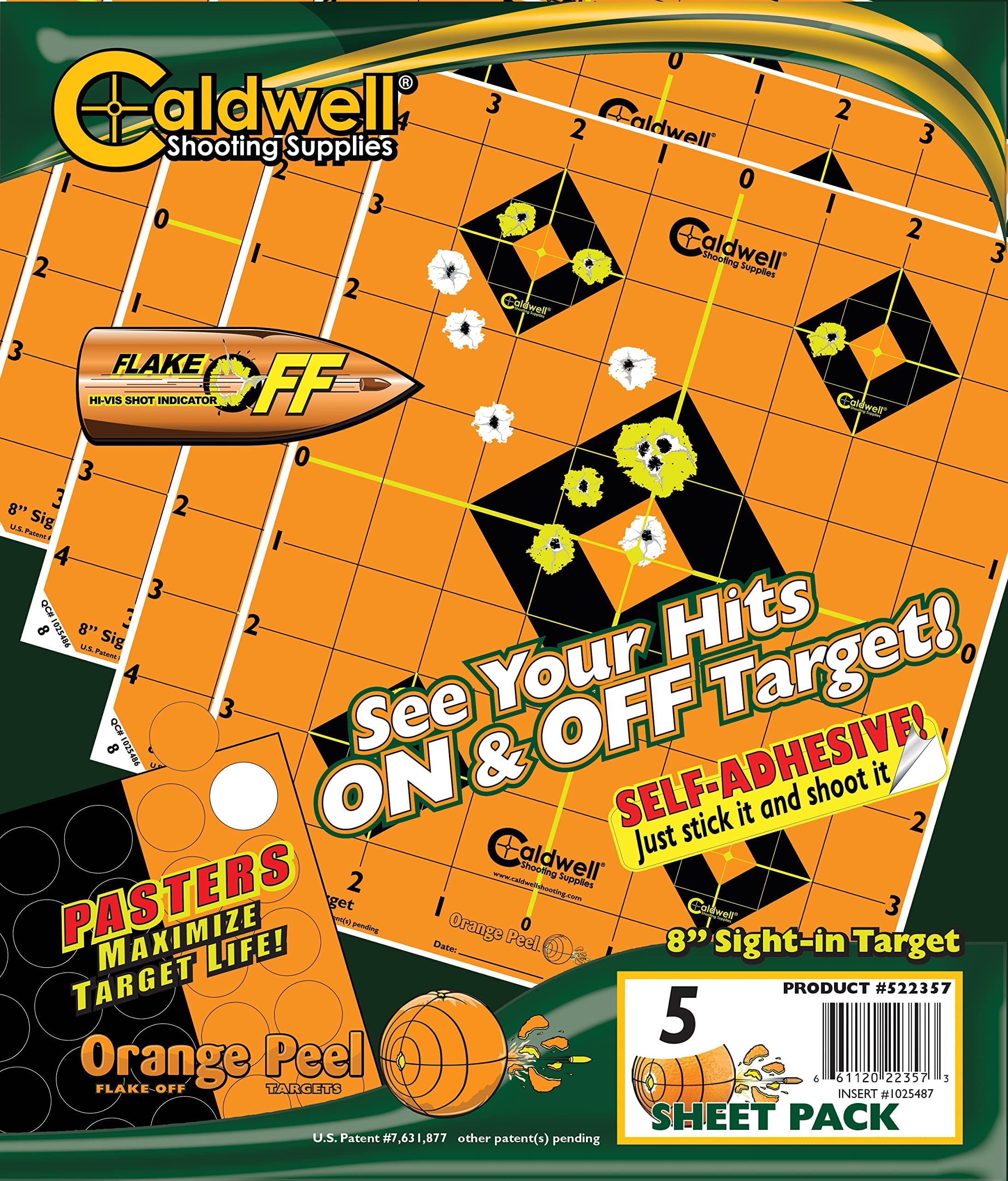 CaldwellShooting Supplies 8" Sight-in Target, 5 Sheets