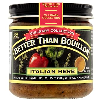 Better Than Bouillon Culinary Collection Base, Italian Herb Base, Contains 38 Servings Per Jar, 8-Ounce Glass Jar Pack of 1
