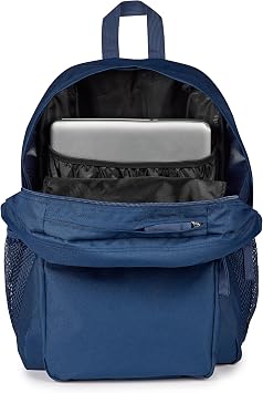 JANSPORT Big Day Pack Large Backpack, 15 Inch Laptop Compartment, 43.5 x 19 x 32.5 cm, Navy, Blue