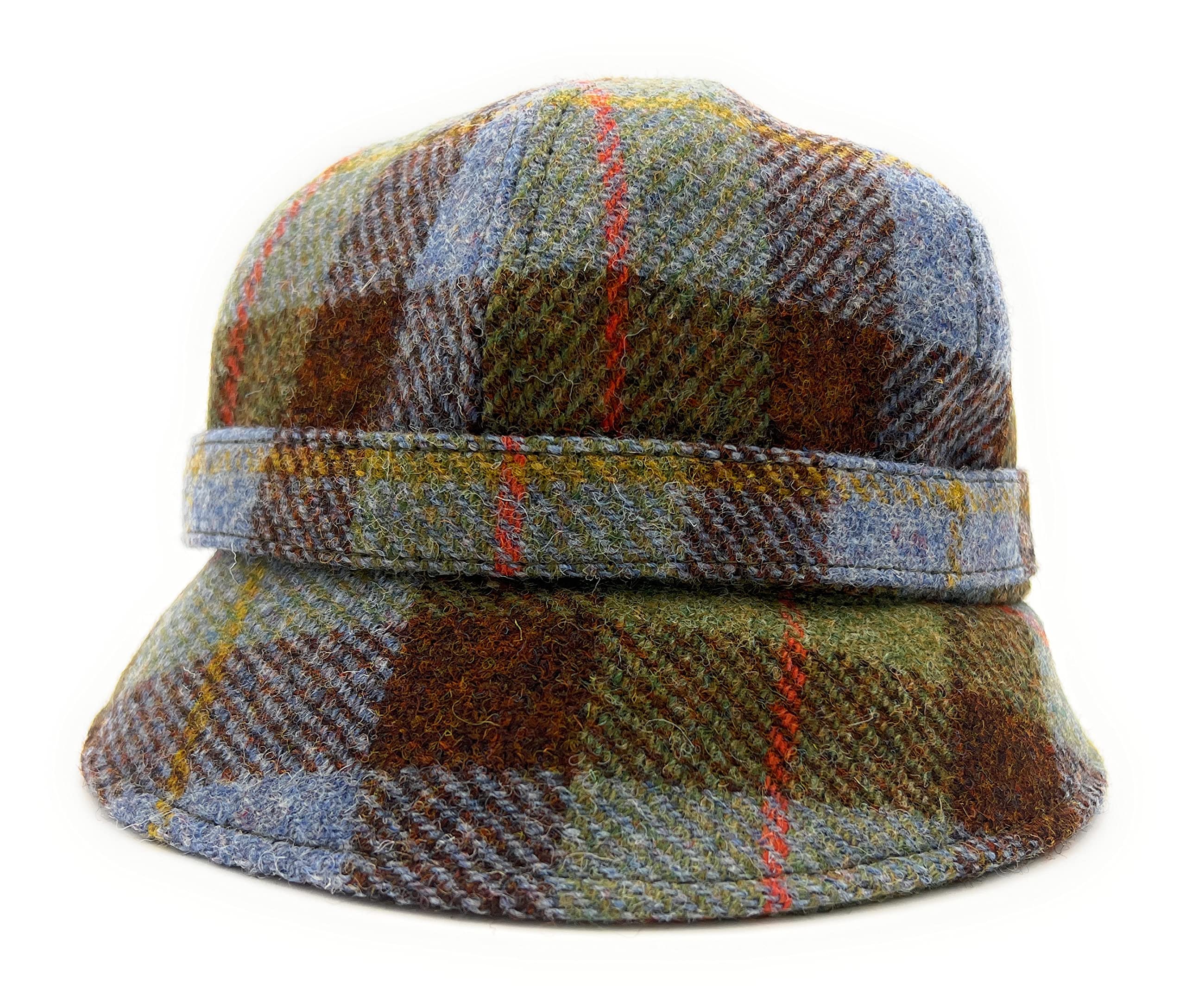 Women's Harris Tweed Flapper Hat British Made One Size (UK, Alpha, One Size, Macleod Tartan)