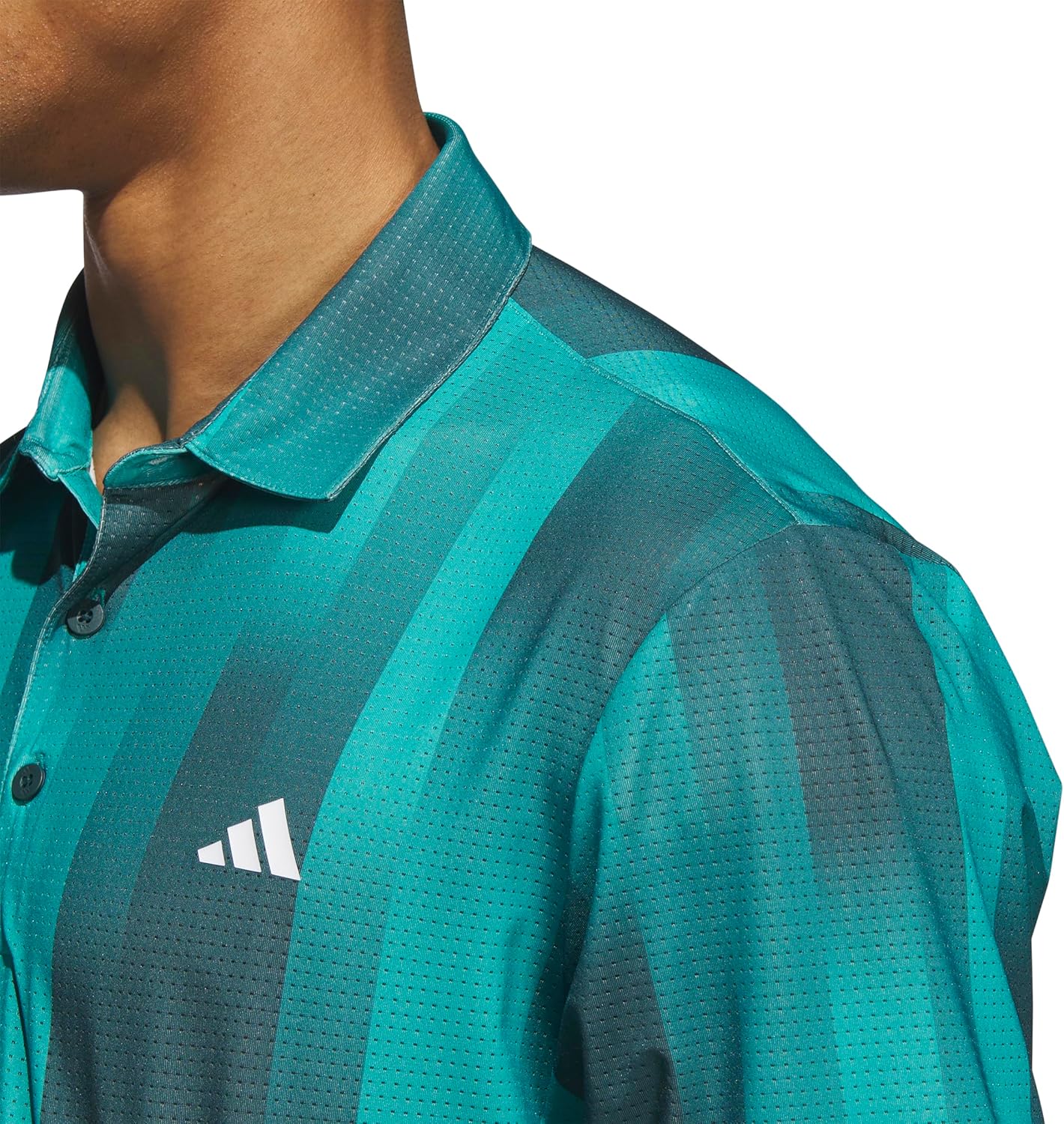 Adidas Mens Ultimate365 Mesh Radiant Print Polo Shirt - Image 4
