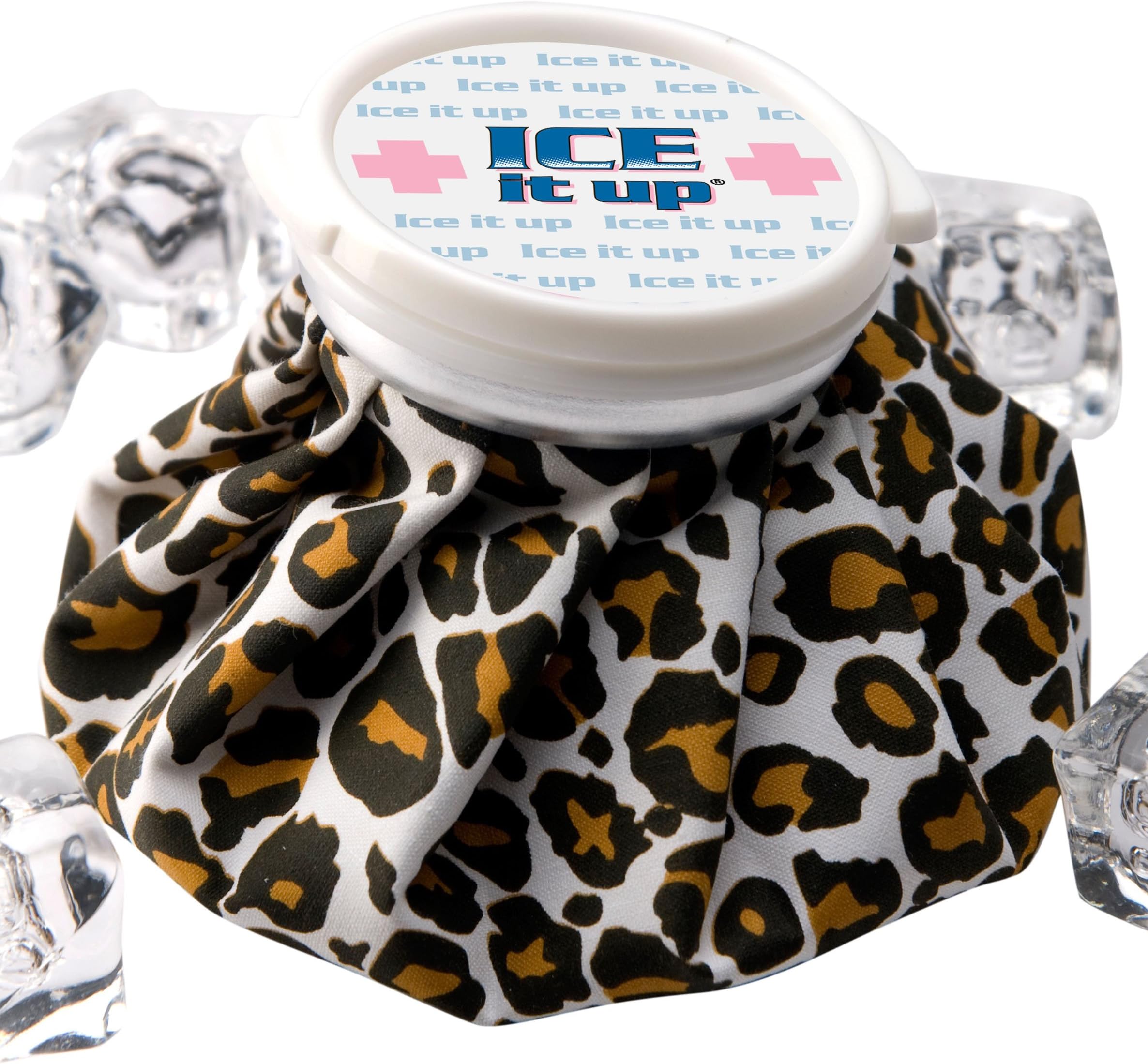 Ice Aid Vintage Style Ice Bag, Leopard