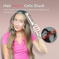 Vista 6 de Rizador Automático Rotativo Mejorado - TYMO CurlPro Plus Varita de Rizar de Barril Largo para Cabello Largo, Rizador de Pelo Cerámico para Mujeres