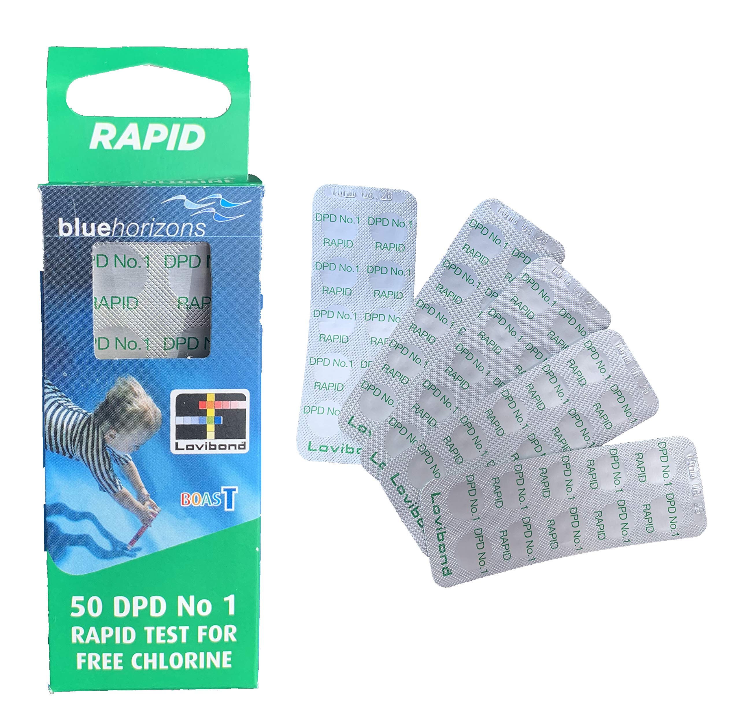 50 x Lovibond DPD No. 1 Rapid Tablets Swimming Pool Water Test for Chlorine