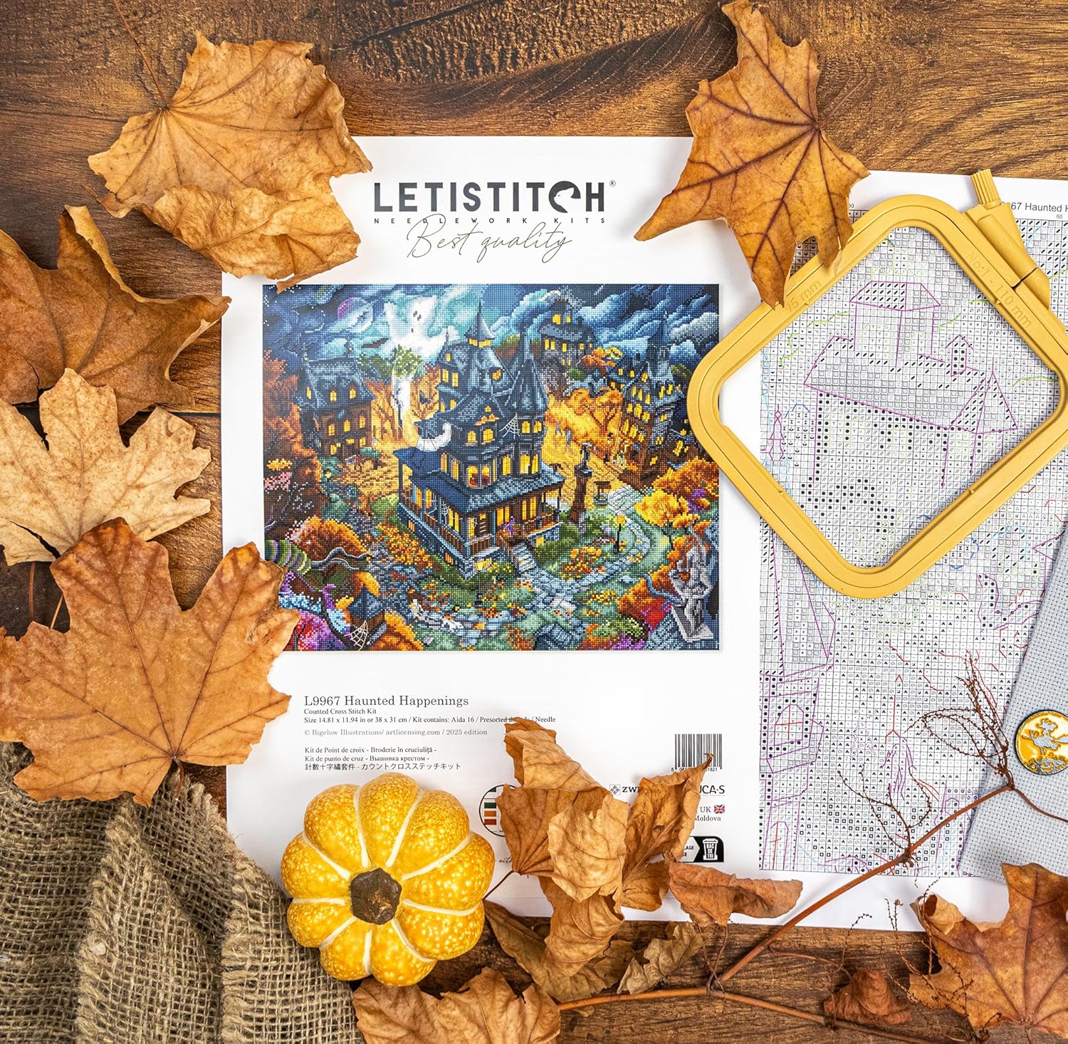 Letistitch L9967 Haunted Happenings Counted Cross Stitch Kit