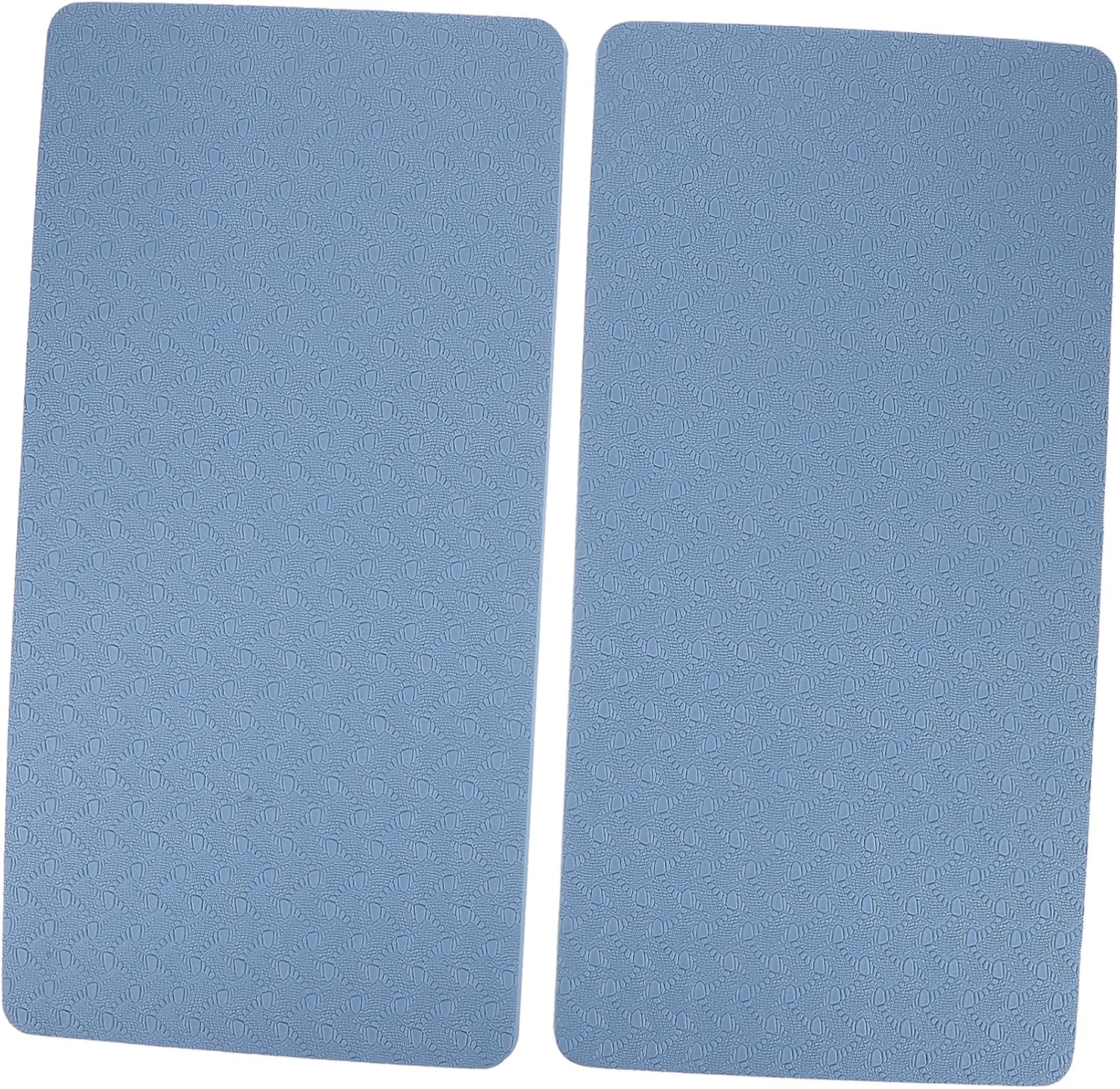 1Pair Light Blue Yoga Knee Support Pads Protective Cushion for Home Exercise Soft Durable Non Slip Design Reduces Discomfort During Training