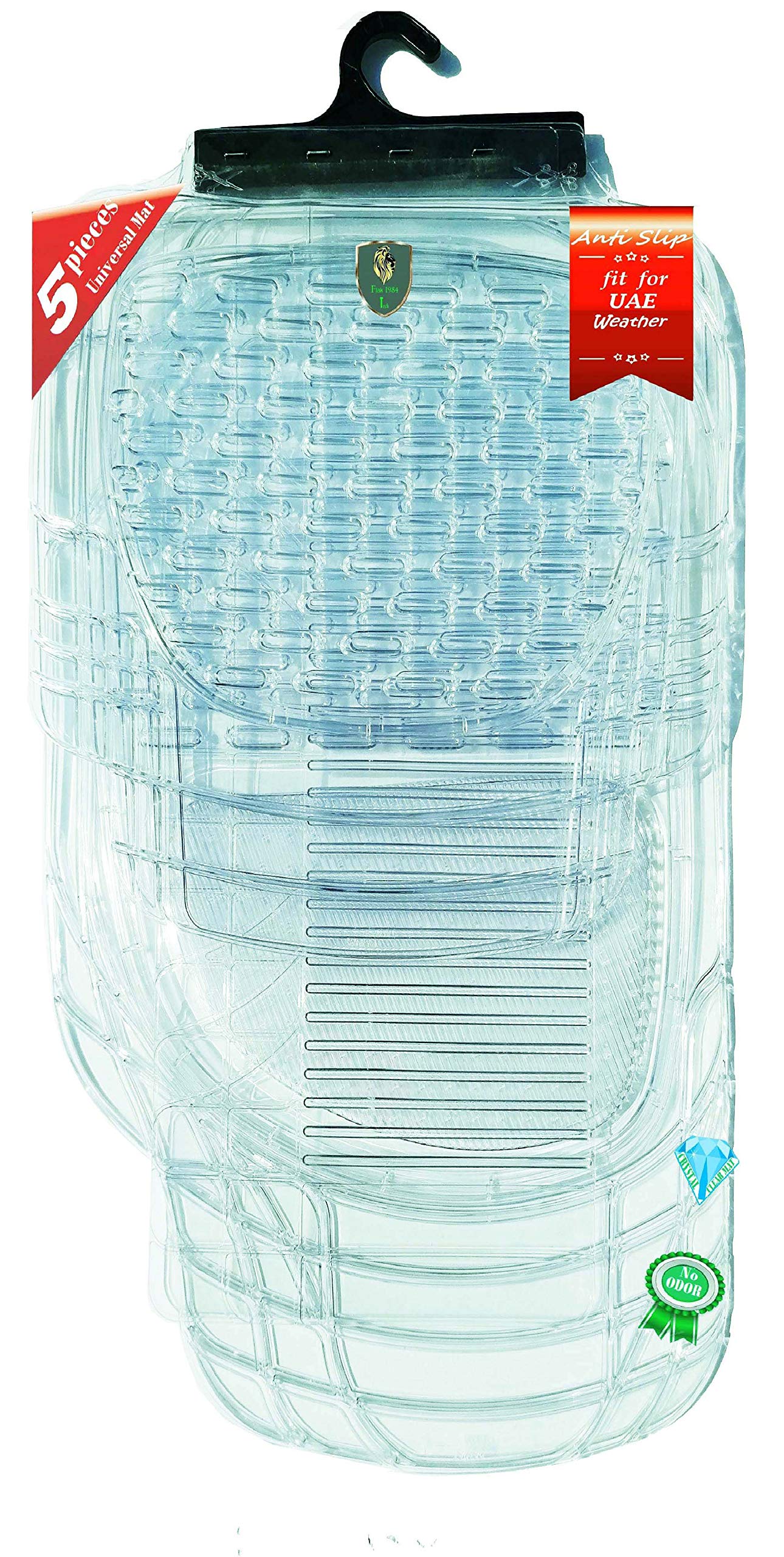 MASTER Flak Tech car transparent mat clear car mats Rubber mat set car floor mat car door mats universal car mat set (05 pieces clear mat)