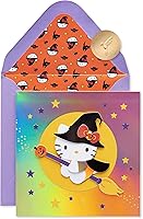 Vista 1 de Papyrus Tarjeta de Halloween de bruja de Hello Kitty para niña (Happy Wishes)