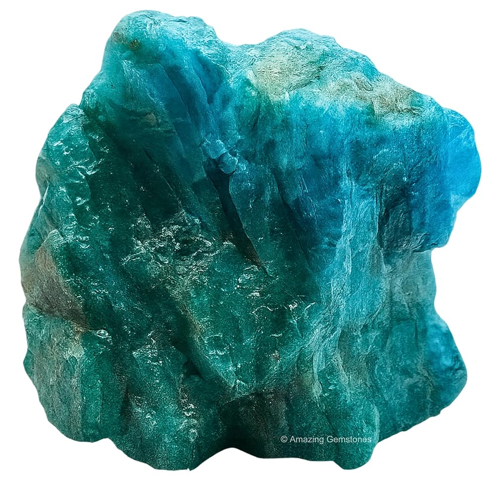 Amazing Gemstone Green Apatite Raw Crystals and Healing Stones, Natural Rocks For Tumbling - DIY Raw Stones And Crystals (1 Piece)