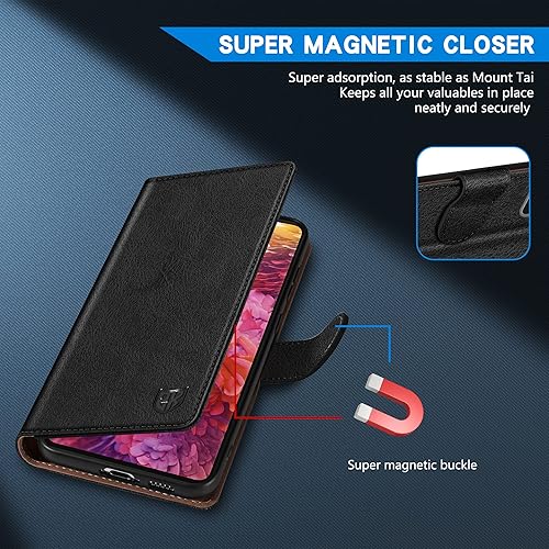 Miniatura 4 de ZZXX Funda tipo cartera para Samsung Galaxy S20 FE 5G de 6.5 pulgadas con bloqueo RFID, ranura para tarjetas, función atril, funda protectora de