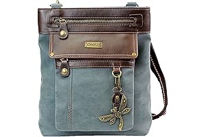 GEMINI Crossbody Canvas Gift Messenger Bag Indigo - A Winged Beauty for Your Treasures