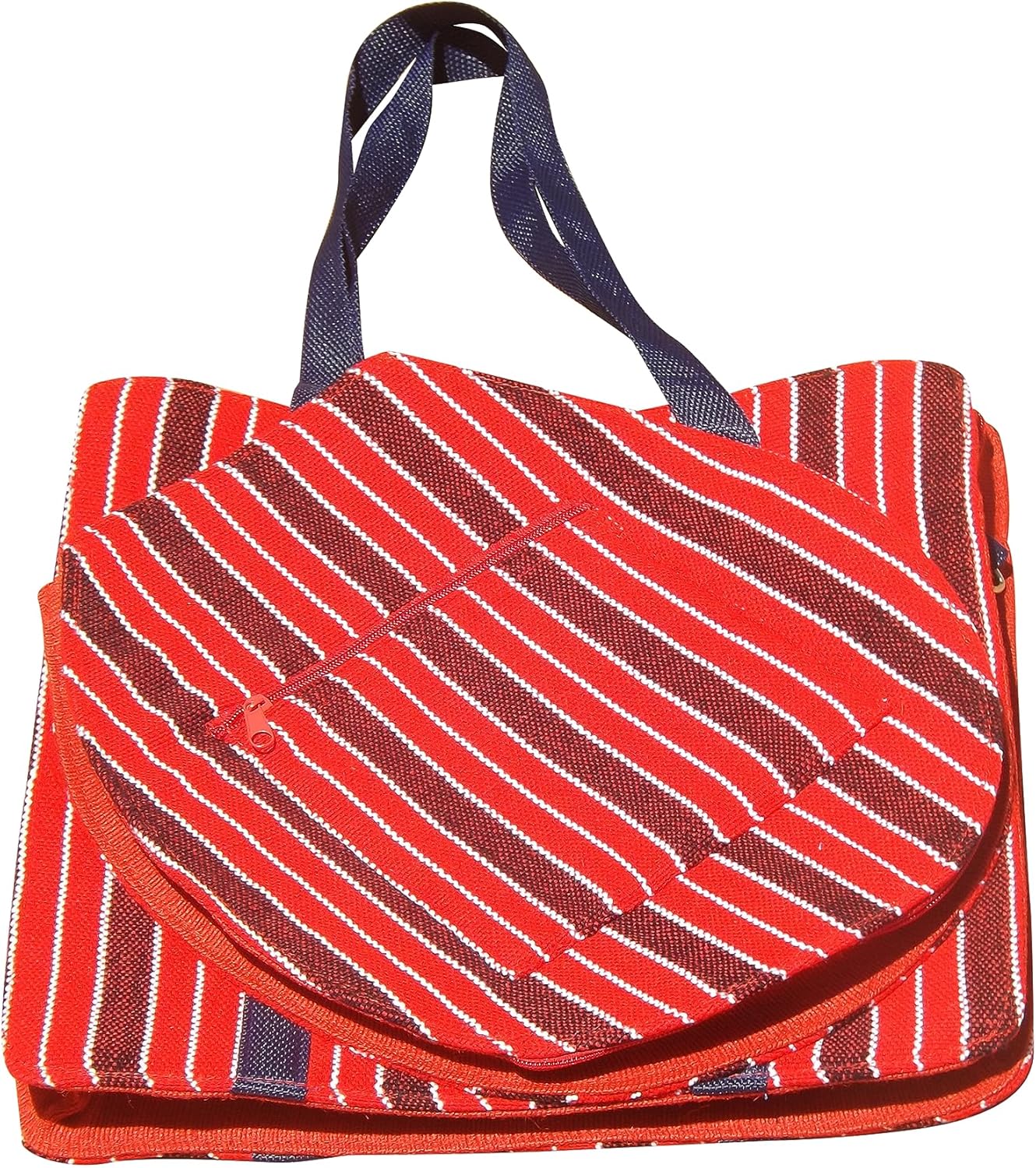 Natural-Fiber Shoulder-Style Tennis Bag