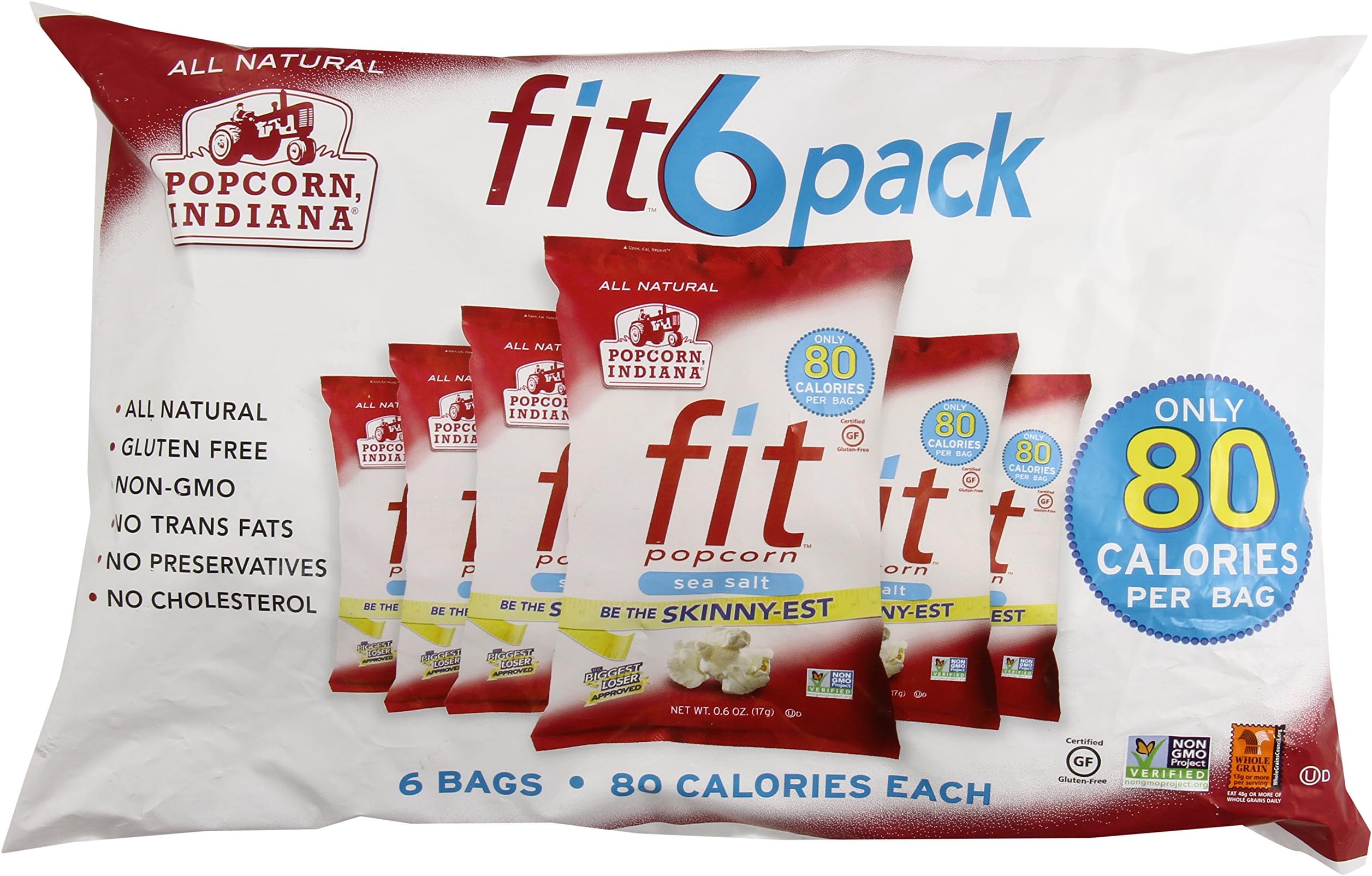 Popcorn Indiana Fit SSlt Ppcrn 3.6 oz (6 Pk)