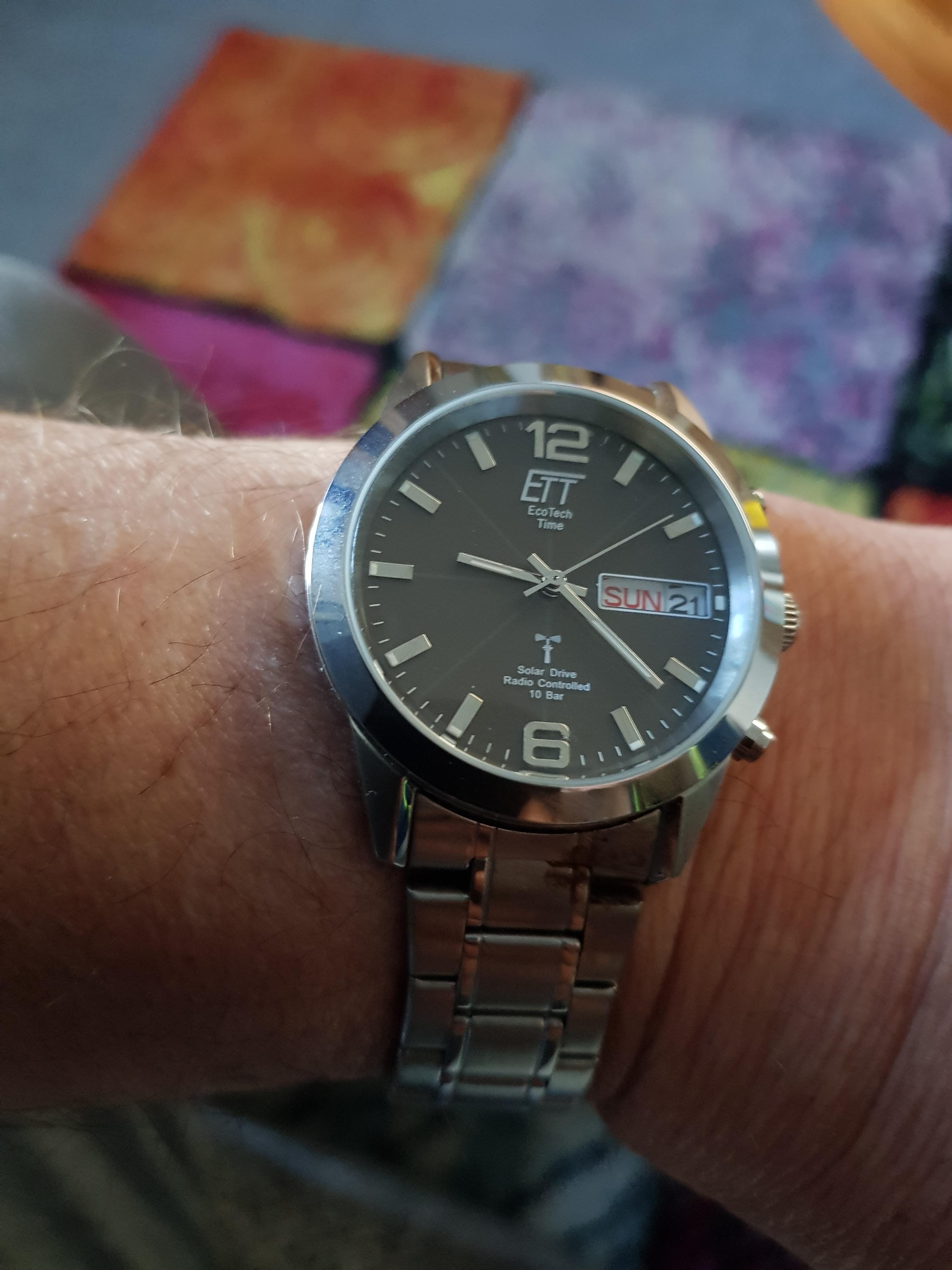 Ett Solar Bracciale Uomo EGS-12078-22M – Orologio Solare In Acciaio, Cassa 39mm, Datario, 5 Bar - 2