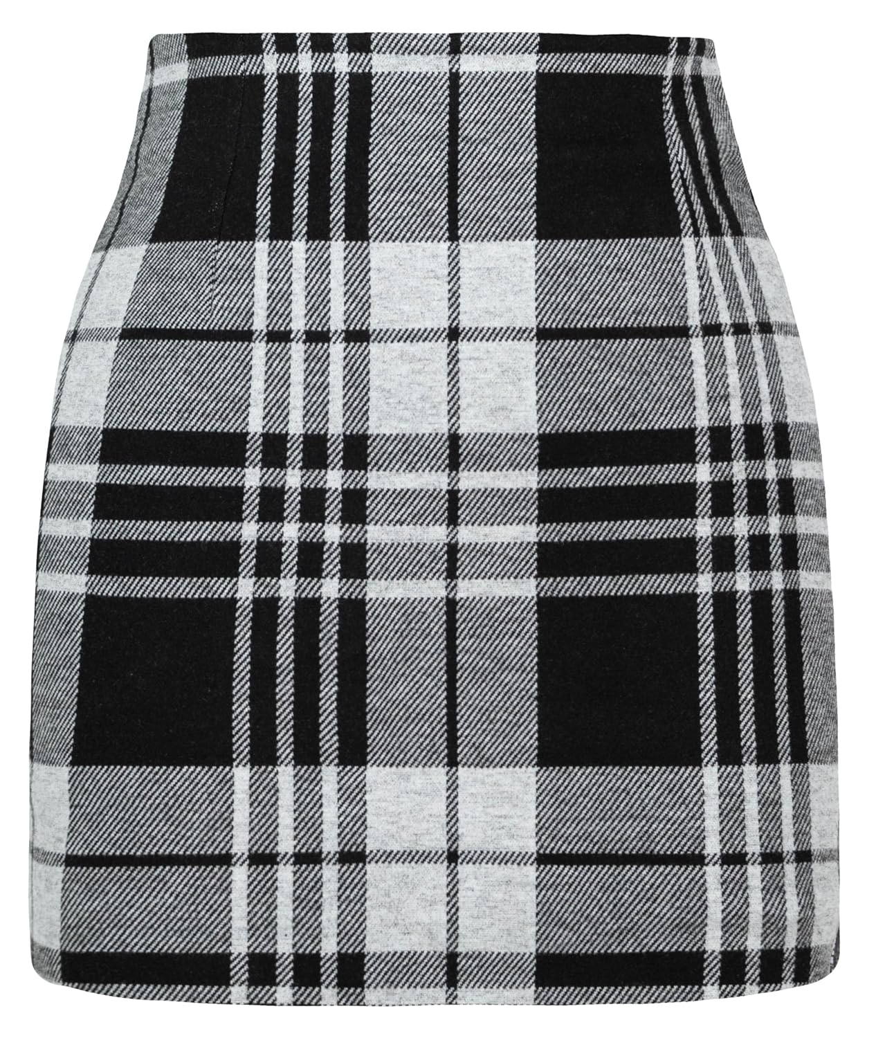 Ellames Womens Mini Club Skirt Basic Bodycon High Waist Pencil Skirts with Slit