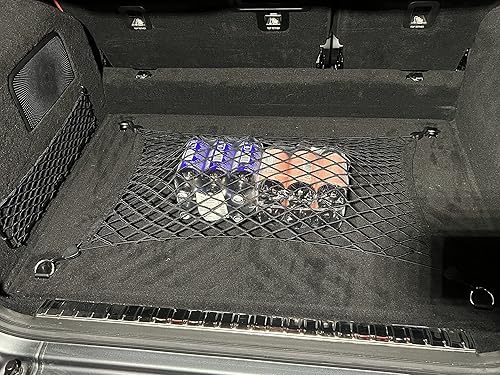 Red de carga elástica para maletero para Mercedes Benz G 500 G 550 G63 2019-2024 Organizador y almacenamiento de maletero premium Red de equipaje