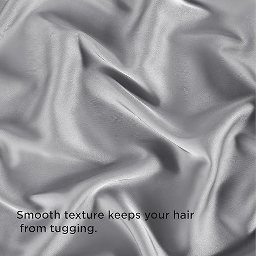 Miniatura 7 de Bedsure Juego de 2 fundas de almohada de satén sedoso para el cabello, fundas de almohada de satén gris tamaño estándar, satén mejorado similar a