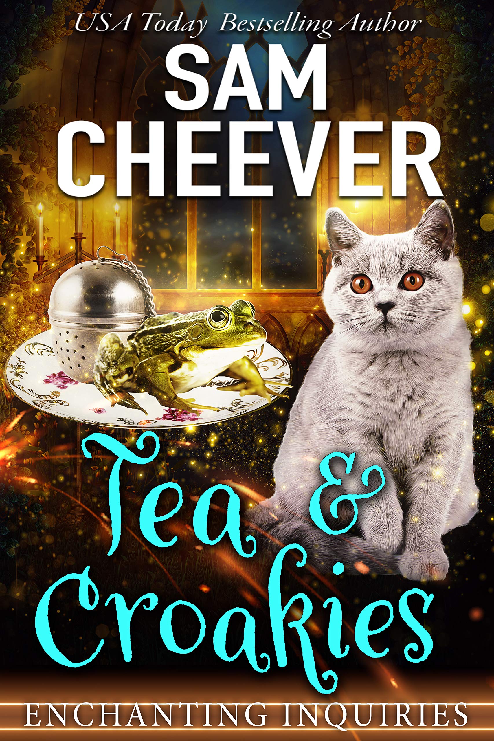Tea & Croakies: A Magical Cozy Mystery with Talking Animals (Enchanting Inquiries Book 2)