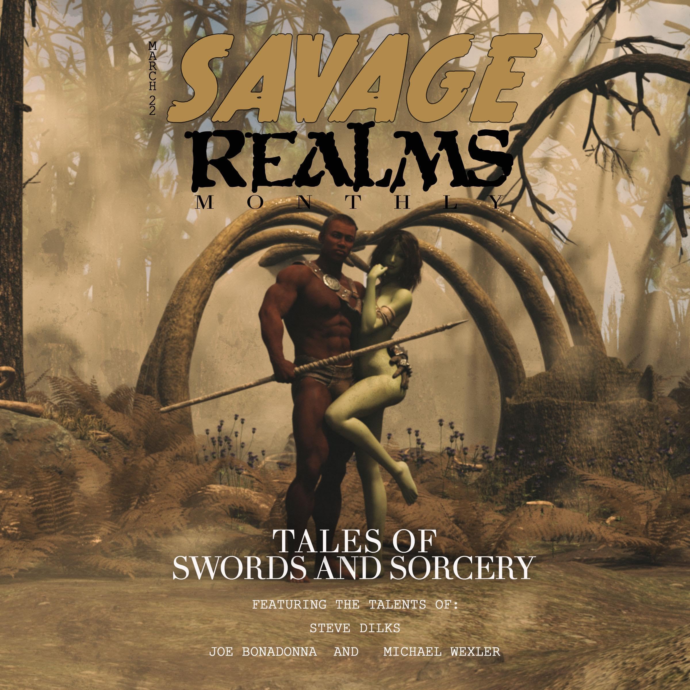 Cover art for Savage Realms Monthly: March 2022