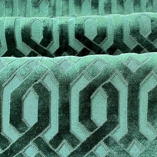 Miniatura 3 de Funda de almohada, 18 x 18 pulgadas, diseño geométrico marrón moderno, corte bordado, funda de almohada contemporánea de terciopelo de lujo, para